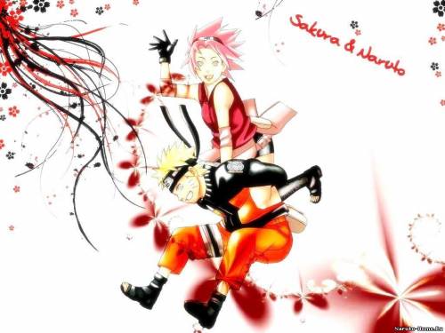 Аниме обои 1310242385_sakura-and-naruto-havin-fun-big
