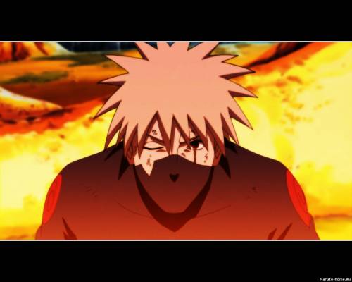 Аниме обои kakashi_fire